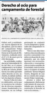 Escuela del Movimiento en Diario La Estrella