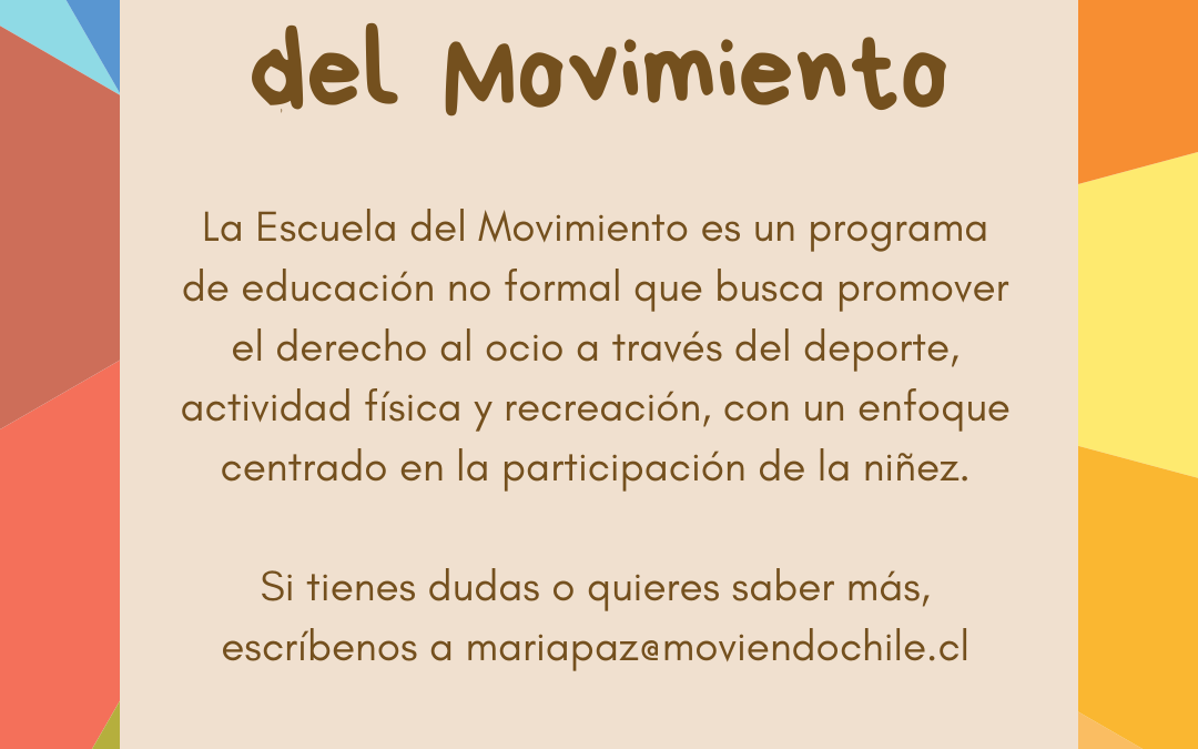 Campaña de donaciones para Escuela del Movimiento 2026